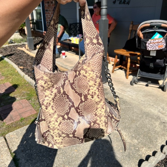 Michael Kors Python Pattern Shoulder Bag - Picture 2 of 2